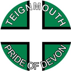 Teignmouth - Pride of Devon - TWO PACK - Car Bumper Laptop Window Decal County Flag Sticker