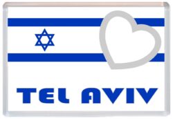 Tel Aviv - Love Israel/Israeli Towns & Cities Flag - Jumbo Fridge Magnet Souvenir Gift Present