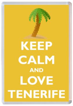 Keep Calm and Love Tenerife - Jumbo Fridge Magnet Souvenir Gift Present
