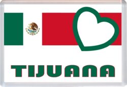 Tijuana - Love Mexican Towns & Cities Flag - Jumbo Fridge Magnet Souvenir Gift Present