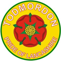Todmordon - Pride of Lancashire - TWO PACK - Car Bumper Laptop Window Decal County Flag Sticker