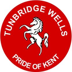 Tunbridge Wells - Pride of Kent - TWO PACK - Car Bumper Laptop Window Decal County Flag Sticker