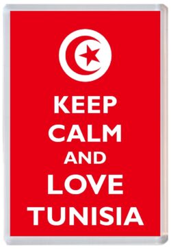 Keep Calm and Love Tunisia - Jumbo Fridge Magnet Souvenir Gift Present