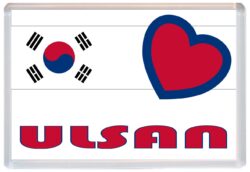 Ulsan - Love South Korea/Korean Towns & Cities Flag - Jumbo Fridge Magnet Souvenir Gift Present