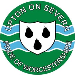 Upton-on-Severn - Pride of Worcestershire - TWO PACK - Car Bumper Laptop Window Decal County Flag Sticker
