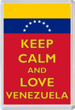 Keep Calm and Love Venezuela - Jumbo Fridge Magnet Souvenir Gift Present