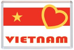 Love Vietnam/Vietnamese Towns & Cities Flag - Jumbo Fridge Magnet Souvenir Gift Present