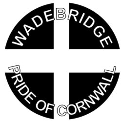 Wadebridge - Pride of Cornwall - TWO PACK - Car Bumper Laptop Window Decal County Flag Sticker