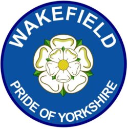 Wakefield - Pride of Yorkshire - TWO PACK - Car Bumper Laptop Window Decal County Flag Sticker