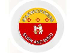 Warwickshire Bord & Bred - Car Tax Disc Permit Window Holder - Reusable
