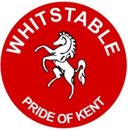 Whitstable - Pride of Kent - TWO PACK - Car Bumper Laptop Window Decal County Flag Sticker