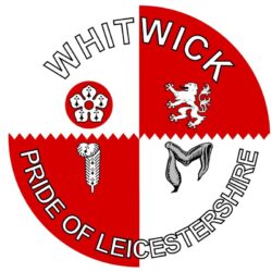 Whitwick - Pride of Leicestershire - TWO PACK - Car Bumper Laptop Window Decal County Flag Sticker