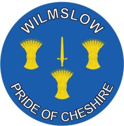 Wilmslow - Pride of Cheshire - TWO PACK - Car Bumper Laptop Window Decal County Flag Sticker