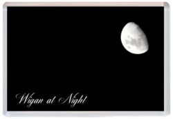 Wigan at Night - Jumbo Fridge Magnet Souvenir Gift Present