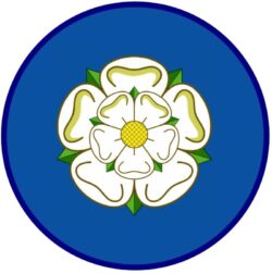Yorkshire County Flag - TWO PACK - Car Bumper Laptop Window Decal Sticker