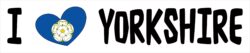 I Love Yorkshire - Car Bumper Laptop Window Decal Sticker