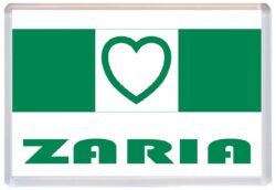 Zaria - Love Nigeria/Nigerian Towns & Cities Flag - Jumbo Fridge Magnet Souvenir Gift Present