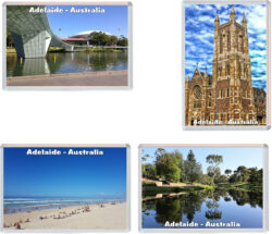 Adelaide - Australia - 4 PACK - Jumbo Fridge Magnet Souvenir Gift Present