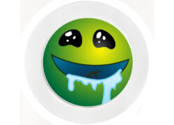 Alien Face - Car Tax Disc Permit Window Holder - Reusable