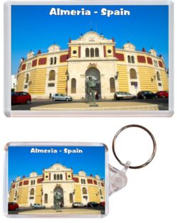 Almeria - Spain - Jumbo Fridge Magnet & Double Sided Large Keyring Key Fob Chain Ring Gift Present Souvenir