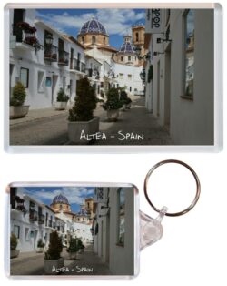 Altea - Spain - Jumbo Fridge Magnet & Double Sided Large Keyring Key Fob Chain Ring Gift Present Souvenir