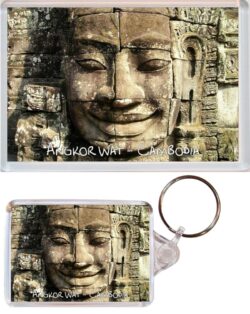 Angor Wat - Cambodia - Jumbo Fridge Magnet & Double Sided Large Keyring Key Fob Chain Ring Gift Present Souvenir