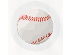 Baseball - Car Tax Disc Permit Window Holder - Reusable