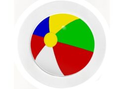 Beach Ball - Car Tax Disc Permit Window Holder - Reusable