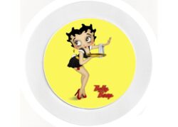 Betty Boop (Yellow) - Car Tax Disc Permit Window Holder - Reusable