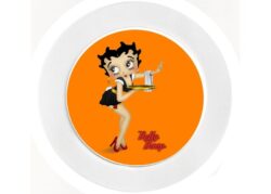 Betty Boop (Orange) - Car Tax Disc Permit Window Holder - Reusable