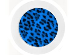 Blue Leopard Print - Car Tax Disc Permit Window Holder - Reusable