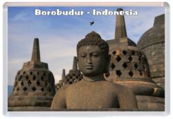Borobudur - Indonesia - Jumbo Fridge Magnet Souvenir Gift Present 20I1