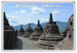 Borobudur - Indonesia - Jumbo Fridge Magnet Souvenir Gift Present 20I4