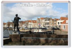 Brielle - Holland - Jumbo Fridge Magnet Souvenir Gift Present Bridges 20H1