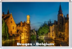 Bruges - Belgium - Jumbo Fridge Magnet Souvenir Gift Present 20B7