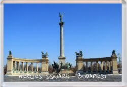 Heroes' Square - Budapest - Hungary - Jumbo Fridge Magnet Souvenir Gift Present 16H1