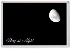 Bury at Night - Jumbo Fridge Magnet Souvenir Gift Present