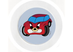 Angry Car - Car Tax Disc Permit Window Holder - Reusable