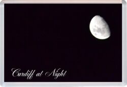 Cardiff at Night - Jumbo Fridge Magnet Souvenir Gift Present