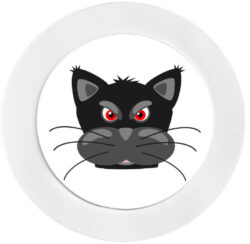 Angry Cat - Car Tax Disc Permit Window Holder - Reusable