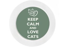 Keep Calm and Love Cats - Car Tax Disc Permit Window Holder - Reusable