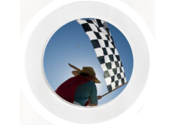 Chequered Flag - Car Tax Disc Permit Window Holder - Reusable