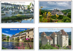 Correz - France - 4 PACK - Jumbo Fridge Magnet Souvenir Gift Present