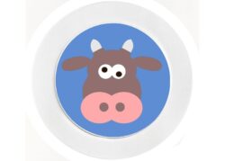 Funky Blue Cow - Car Tax Disc Permit Window Holder - Reusable