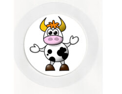 Dancing Cow - Car Tax Disc Permit Window Holder - Reusable