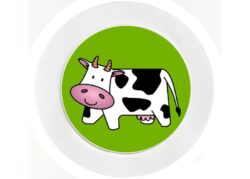 Funky Green Cow - Car Tax Disc Permit Window Holder - Reusable