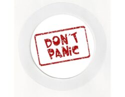 Don't Panic - Car Tax Disc Permit Window Holder - Reusable