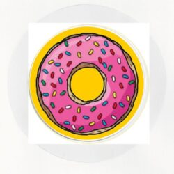 Donut - Car Tax Disc Permit Window Holder - Reusable