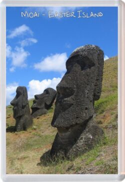 Moai - Easter Island - Chile - Jumbo Fridge Magnet Souvenir Gift Present 16C1