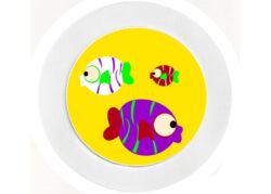 Funky Fish - Car Tax Disc Permit Window Holder - Reusable